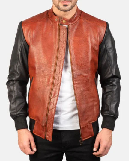 Dual Rust Essence Bomber Jacket