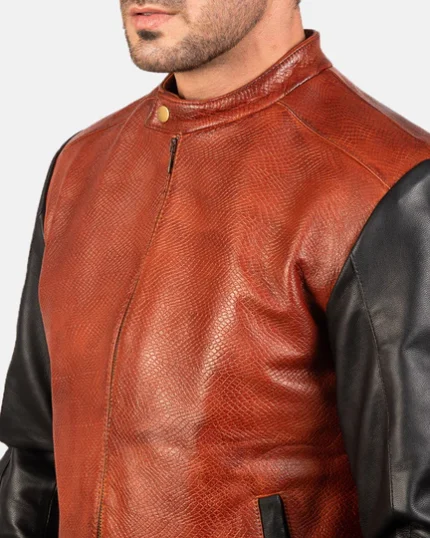 Dual Rust Essence Bomber Jacket