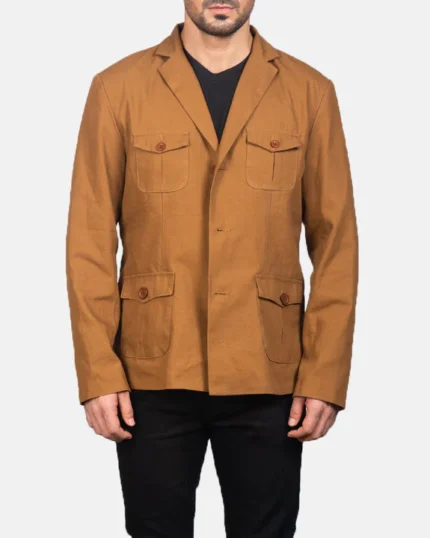 Camel Brown Safari Jacket