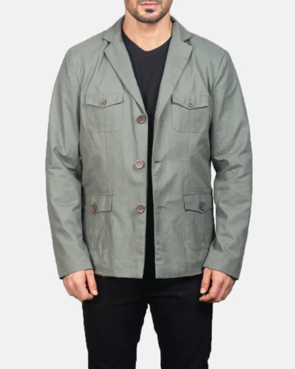 Modern Grey Safari Jacket